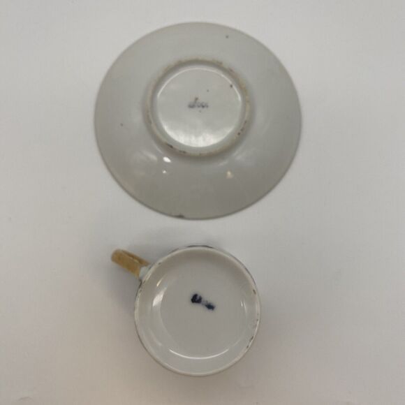 Vintage Inarco Demitasse Cup And Saucer Purple Violets E-563/D - Picture 6 of 10